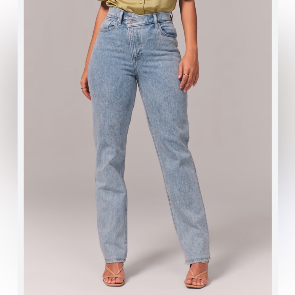 Abercrombie & Fitch Light Blue Straight Leg Jeans